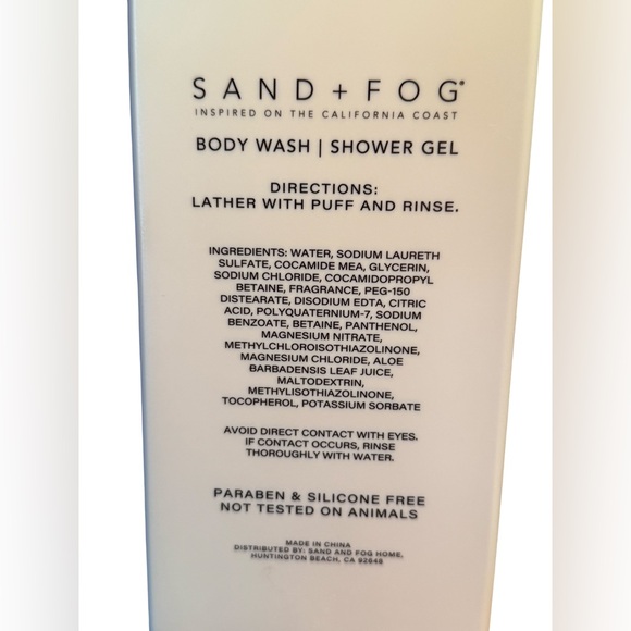 Sand & Fog NWT Qty 2 California Beach House Body Wash/Shower Gel 32 Fl Oz Each - Picture 4 of 5
